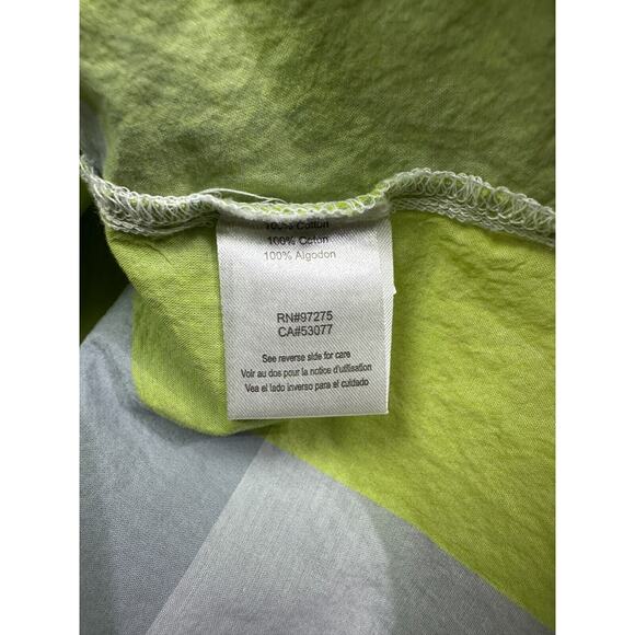 Fox Racing Shirt Womens XL Green Grey Plaid Button‎ Up Long Sleeve Lightweight - Picture 4 of 10